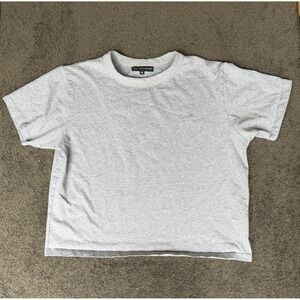 Joe Freshgoods Mens Medium Gray Cotton Short Sleeve Embroidered Logo T-Shirt